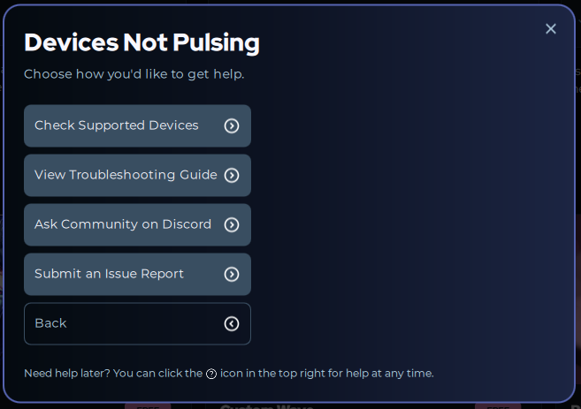 Some or all devices not pulsing