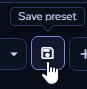 Widget with preset applied