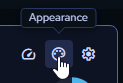 Appearance button on widget
