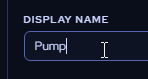 Widget rename field