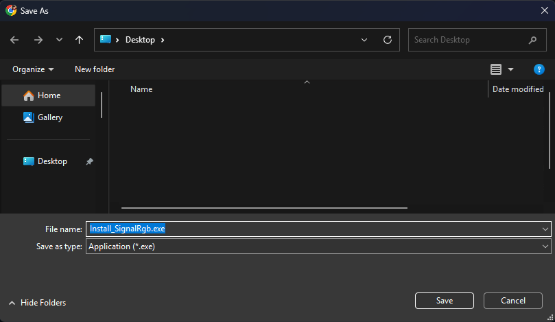 SignalRGBs download-popup