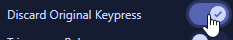 Interruptor Discard Original Keypress