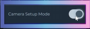 Camera Setup Mode toggle switched on
